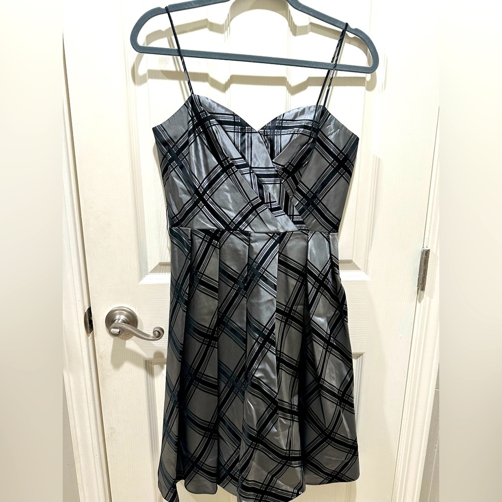 Nine West Silver Black Party Dress